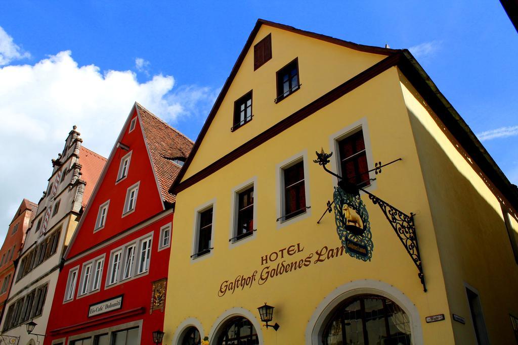 Hotel Goldenes Lamm Rothenburg ob der Tauber Exterior foto